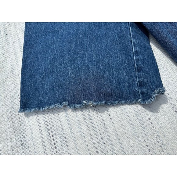 Blue Comet Shorts 31 Blue Jean Denim Jorts Raw Hems Wide Leg Vintage Adult Mens - Picture 14 of 16